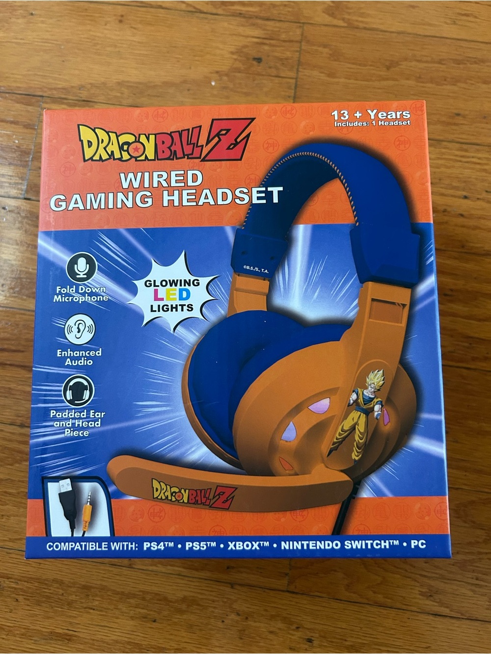 Limited edition Dragonball Z Wired Gaming Headset with LED lights
